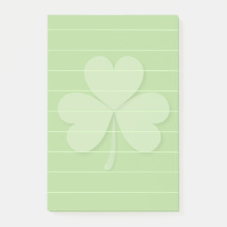 Bloco De Notas Shamrock com linhas retidas