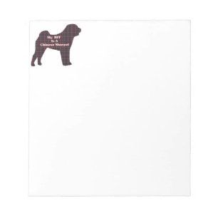 Bloco De Notas Sharpei BFF chinês