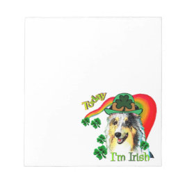 Bloco De Notas Shetland Sheepdog St Patricks