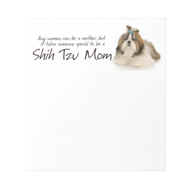 Bloco De Notas Shih Tzu Mãe Notepad (Frente)