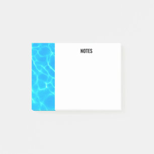 Bloco De Notas Shimmering Blue Piscina Water Refletions Foto