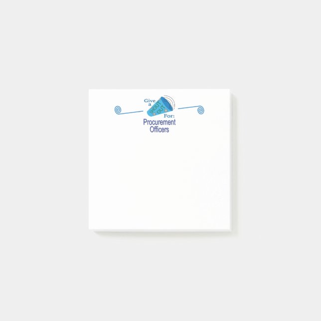 Bloco De Notas Shout for Procurement Officer (Frente)