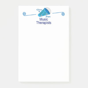 Bloco De Notas Shout Out for Music Therapists