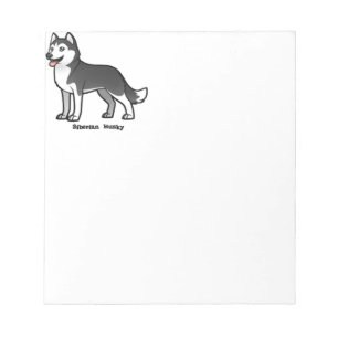 Bloco De Notas Siberian Husky