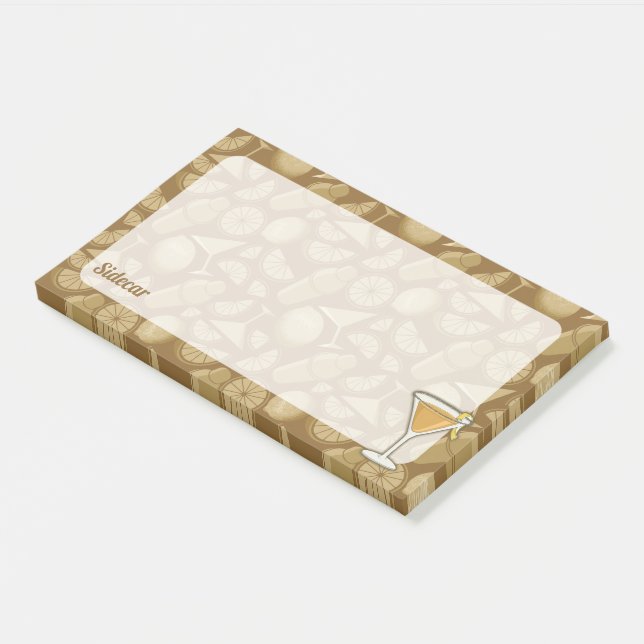 Bloco De Notas Sidecar Cocktail (Inclinado)