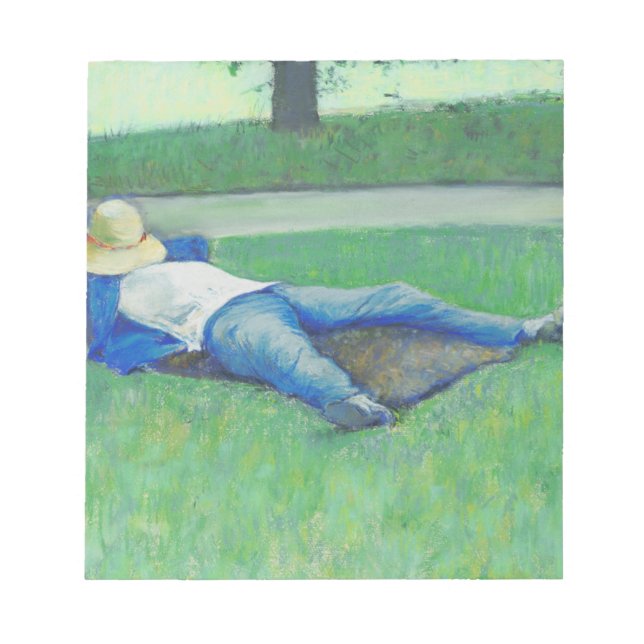 Bloco De Notas Siesta (por Gustave Caillebotte) (Frente)