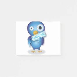 Bloco De Notas Siga-Me No Twitter Bird