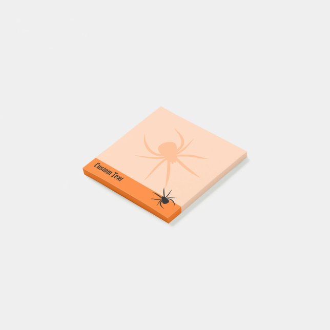 Bloco De Notas Silhouette de aranha (Inclinado)