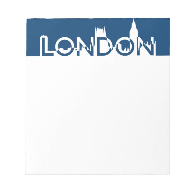 Bloco De Notas Silhouette de Londres (Frente)