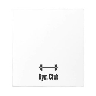 Bloco De Notas Silhouette do ginásio Barbell