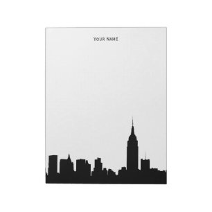 Bloco De Notas Silhouette Skyline NYC