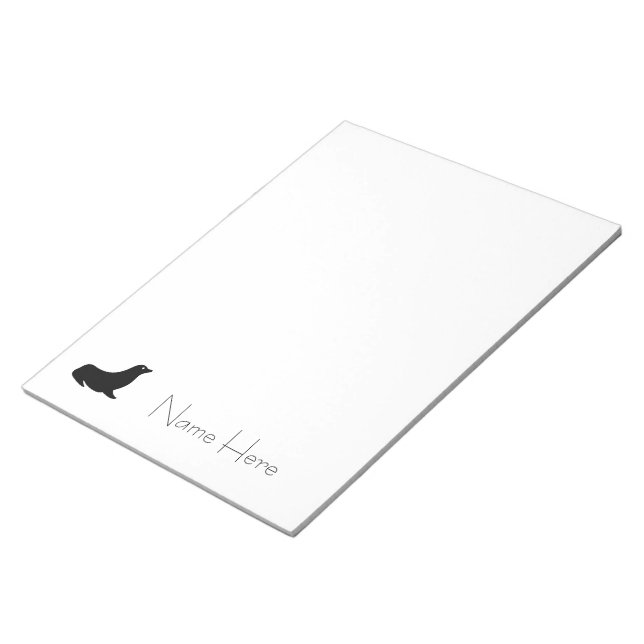 Bloco de notas - Silhueta de vedação (Inclinado)