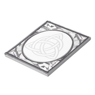 Bloco De Notas Silver Bevel Triquetra