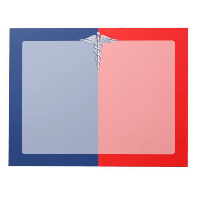 Bloco De Notas Silver Caduceus Medical SymLeague (Frente)