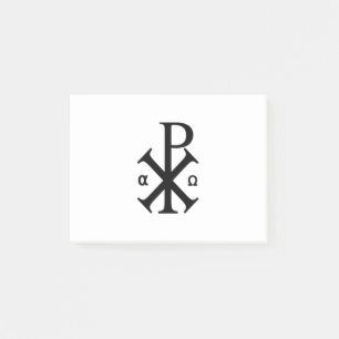 Bloco De Notas Símbolo Cristão Chi Rho