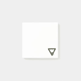 Bloco De Notas Símbolo de Alquimia do Elemento Rocky Earth