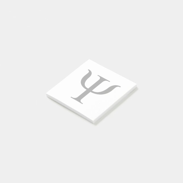 Bloco De Notas Símbolo de Ciência da Psicologia Nota de Posto (Inclinado)