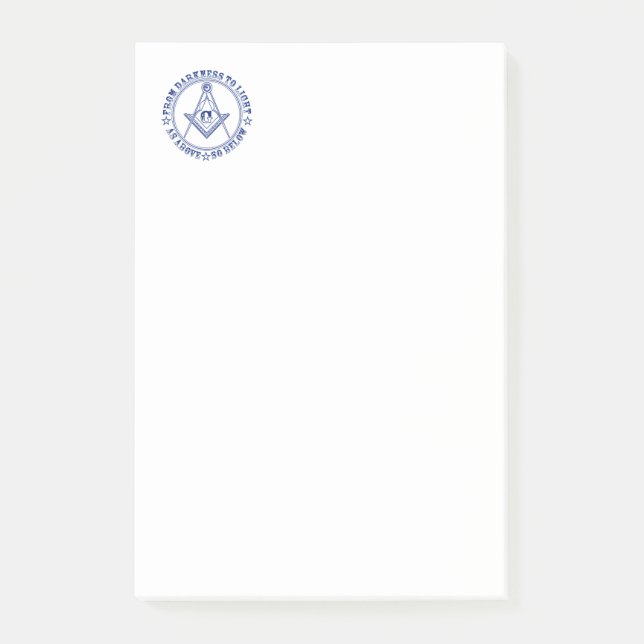 Bloco De Notas Símbolo de maçonaria (Frente)