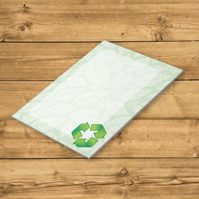 Bloco De Notas Símbolo de reciclagem (Criador carregado)