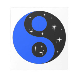 Bloco De Notas " Símbolo de Ying Yang Estrelado "