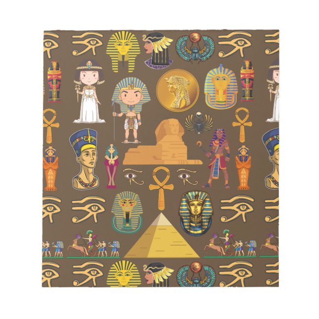 Bloco De Notas Símbolo Hieroglífico Antiguo Egípcio - Padrão (Frente)