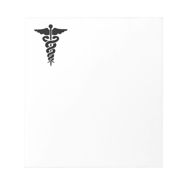 Bloco De Notas Símbolo médico (Frente)