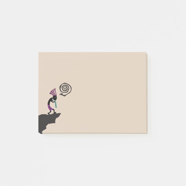 Bloco De Notas Símbolo Spiral Cobra Kokopelli Poste Notas (Frente)