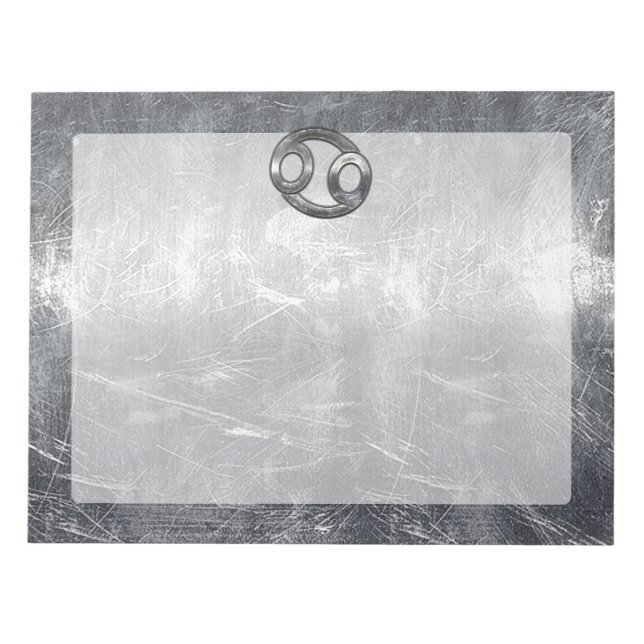 Bloco De Notas Símbolo Zodiac do cancer em Decoração em Distância (Frente)