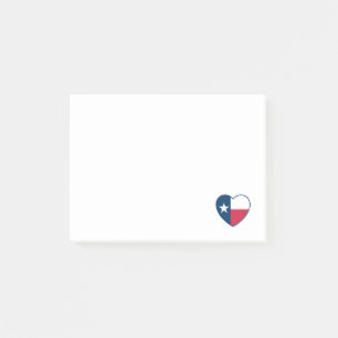 Bloco De Notas Símbolos do Texas, Texas Flag, Heart
