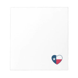 Bloco De Notas Símbolos do Texas, Texas Flag, Heart