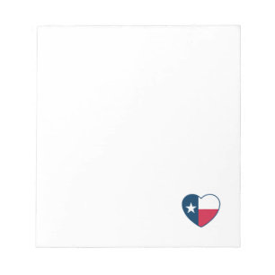 Bloco De Notas Símbolos do Texas, Texas Flag, Heart