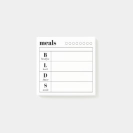 Bloco De Notas Simple Daily Meal Planner Sticky Notes Pad