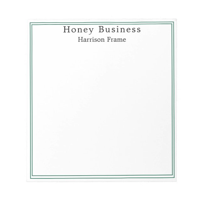 Bloco De Notas Simple Honey Farm Business   (Frente)