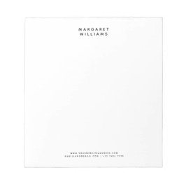 Bloco De Notas Simple Modern Minimalist Office