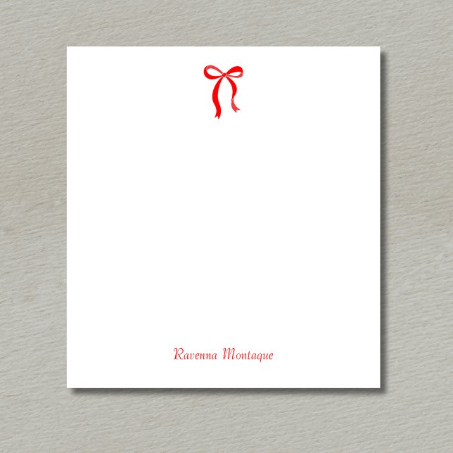 Bloco De Notas Simple Neon Red Bow Script Custom Name Script (Criador carregado)