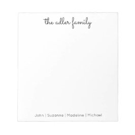 Bloco De Notas Simple Script Family Notepad