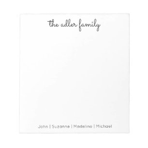 Bloco De Notas Simple Script Family Notepad