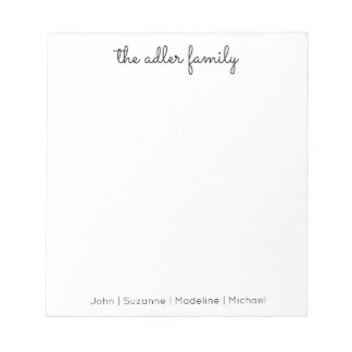 Bloco De Notas Simple Script Family Notepad
