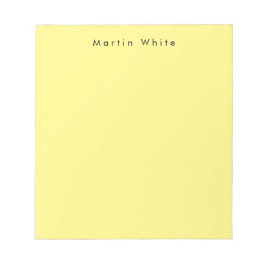 Bloco De Notas Simples, Amarelo claro, profissional moderno