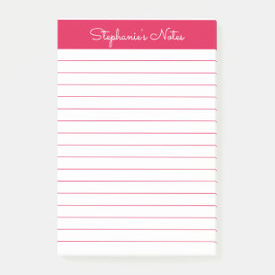 Bloco De Notas Simples Cereja Vermelha Vinculada Personalizada