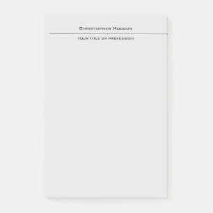Bloco De Notas Simples Cinza de Luz Profissional