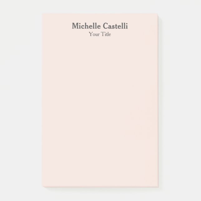 Bloco De Notas Simples clássico exclusivo profissional (Frente)