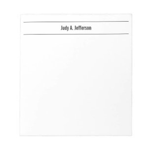 Bloco De Notas Simples Clássico Minimalista 