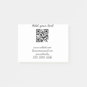 Bloco De Notas simples código QR personalizado adicionar seu nome