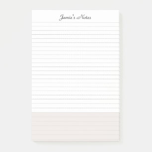 Bloco De Notas Simples Colorblock de Pastel Moderno