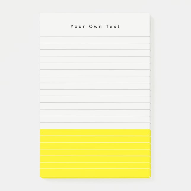 Bloco De Notas Simples Colorblock de Pastel Moderno (Frente)