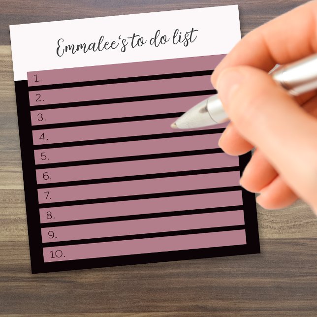 Bloco De Notas Simples De Fazer Combinação Personalizada Vermelha (Criador carregado)