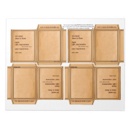 Bloco de Notas Simples de Pacote de Sementes DIY