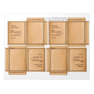 Bloco de Notas Simples de Pacote de Sementes DIY