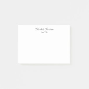 Bloco De Notas Simples e criativo na moda único branco moderno